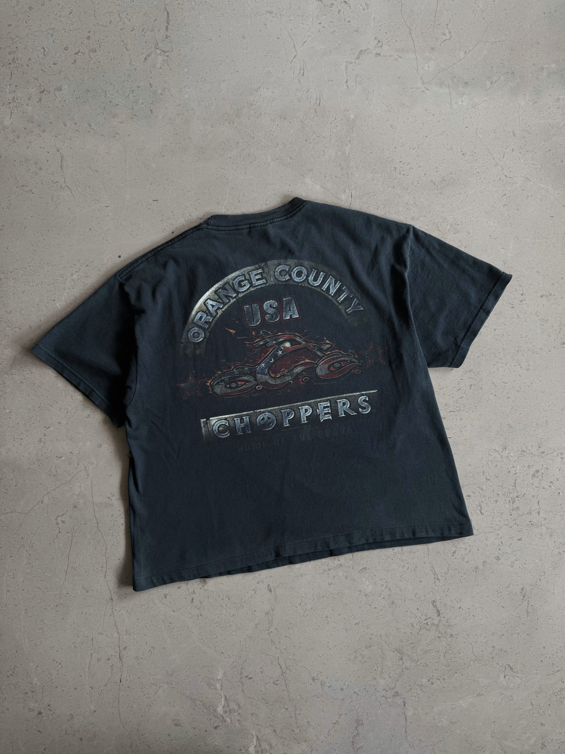 (BOXY M) VINTAGE ORANGE COUNTY CHOPPERS FADED TEE