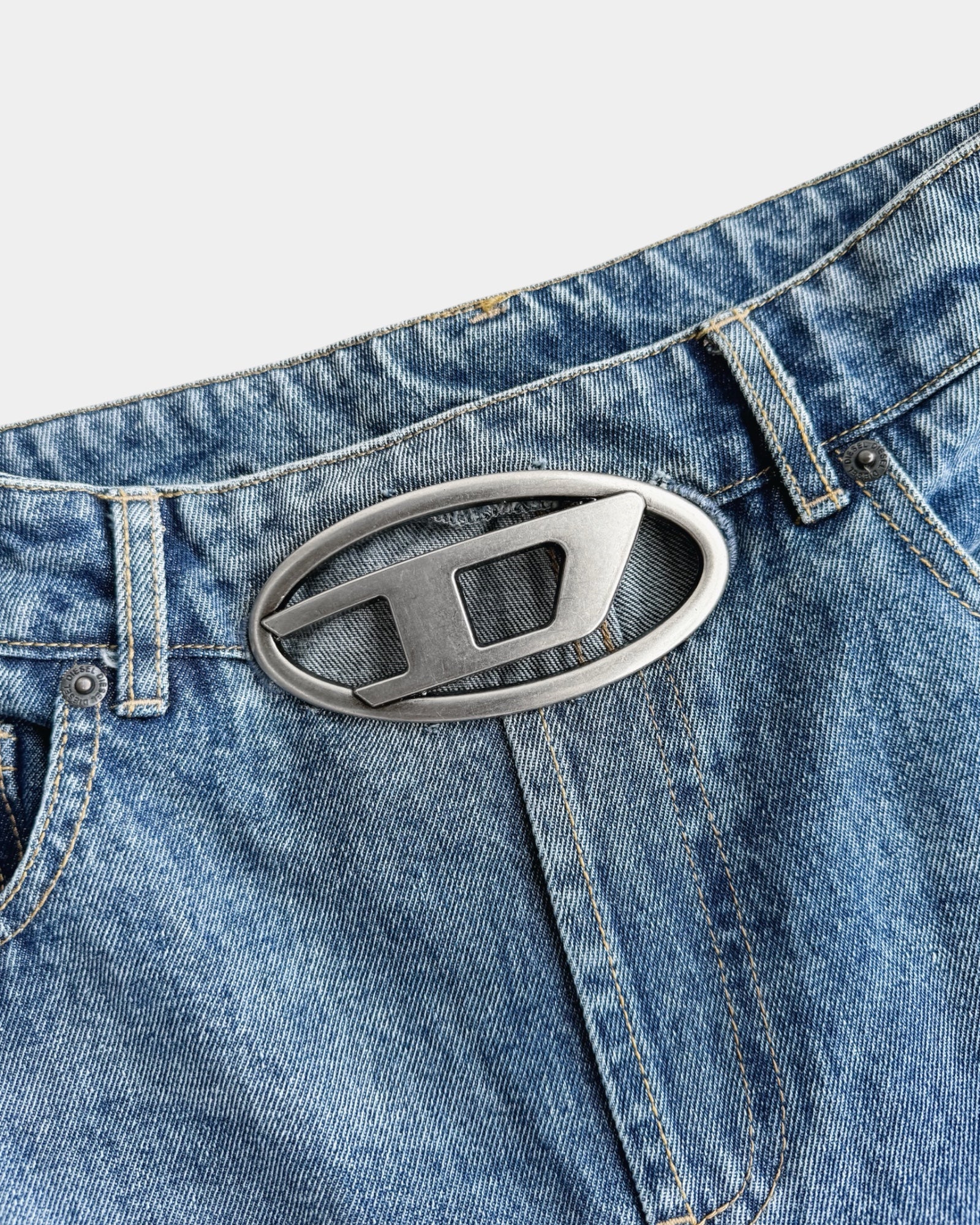DIESEL DENIM WIDE LEG PANTS - 34