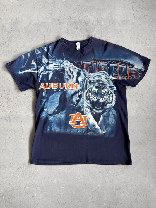 (L) VIBTAGE AUBURN TIGERS AOP TEE