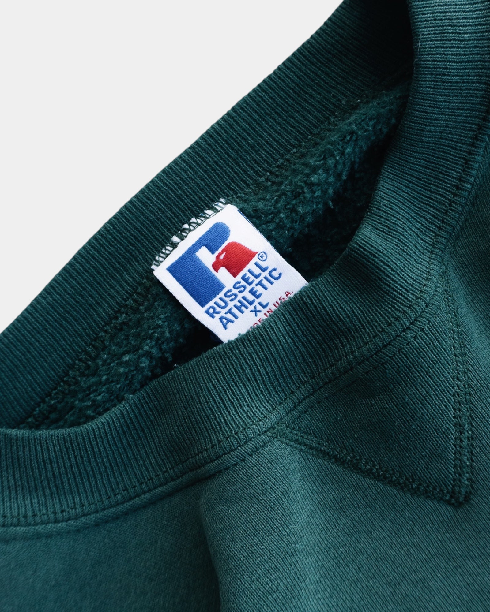(BOXY L) 90’S VINTAGE RUSSELL MADE IN USA DARK TEAL CREWNECK