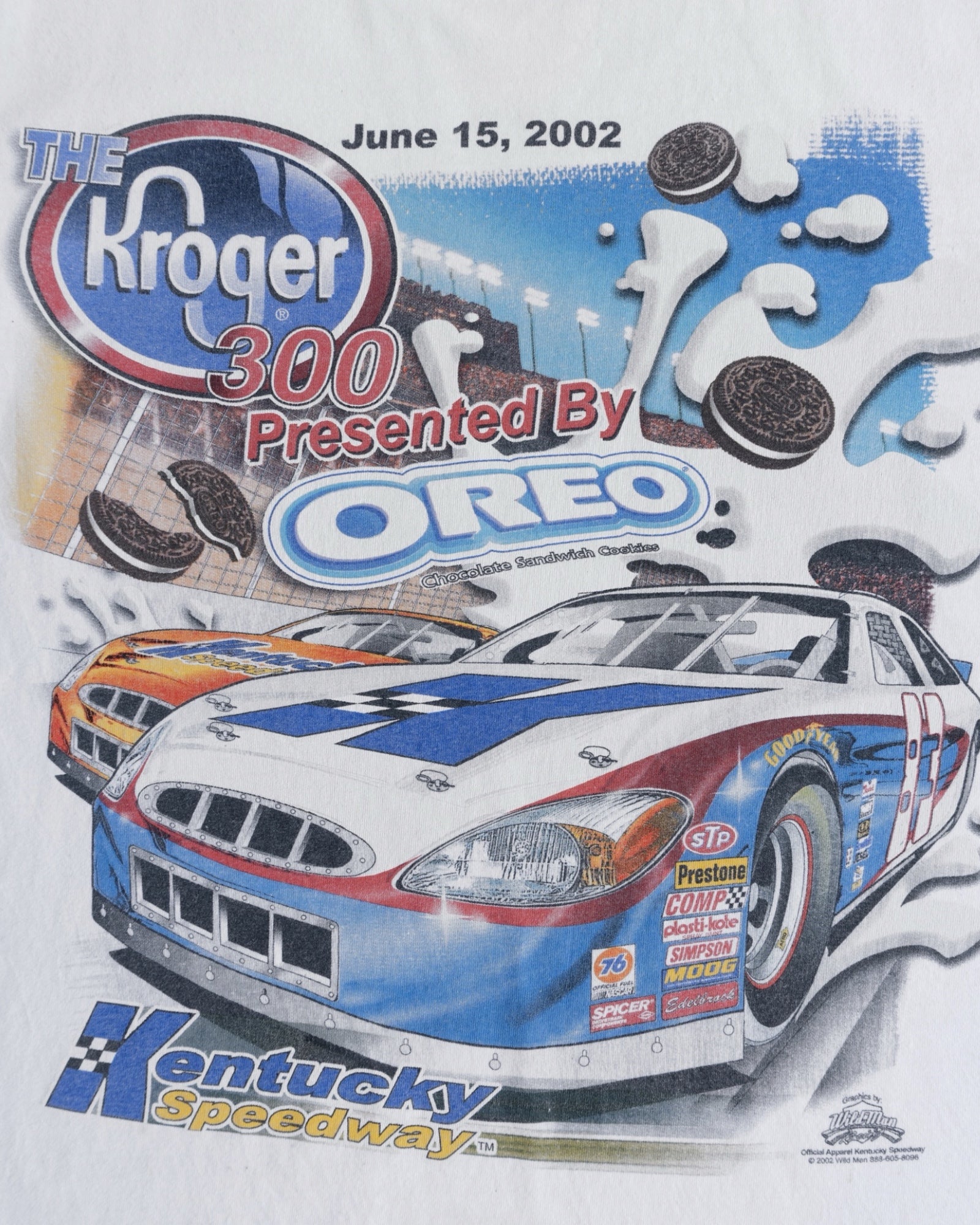 (M) 2002 VINTAGE NASCAR OREO RACING TEE