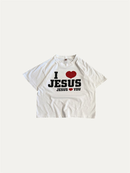 (BOXY M) VINTAGE I LOVE JESÚS TEE