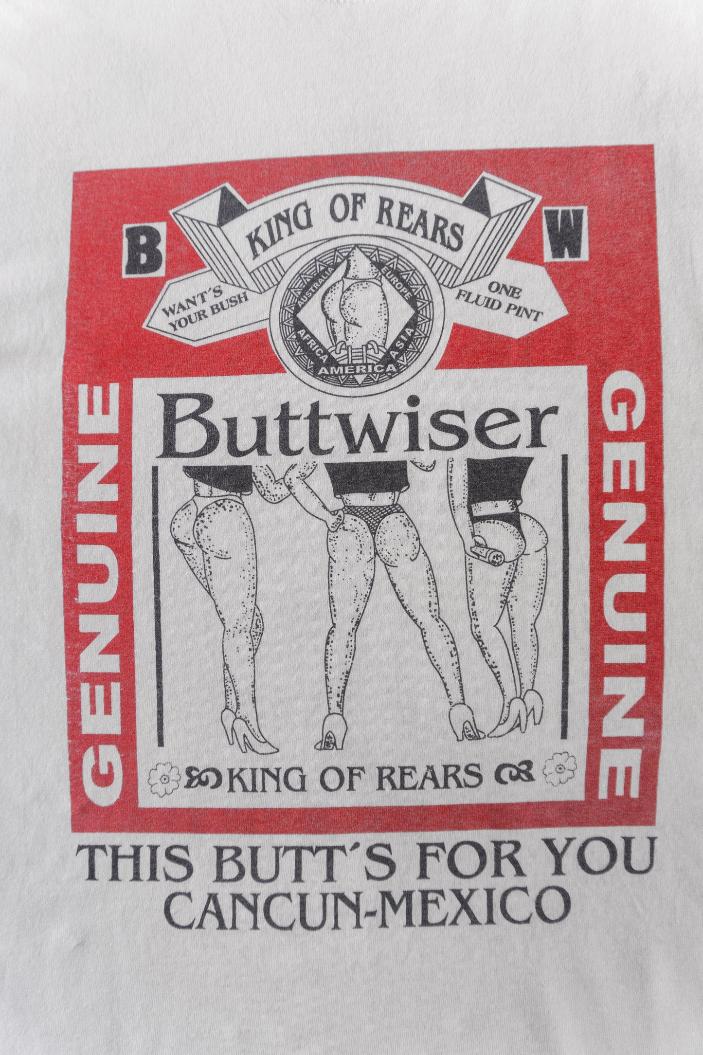 (M-L) 90’S VINTAGE BUTTWISER TEE