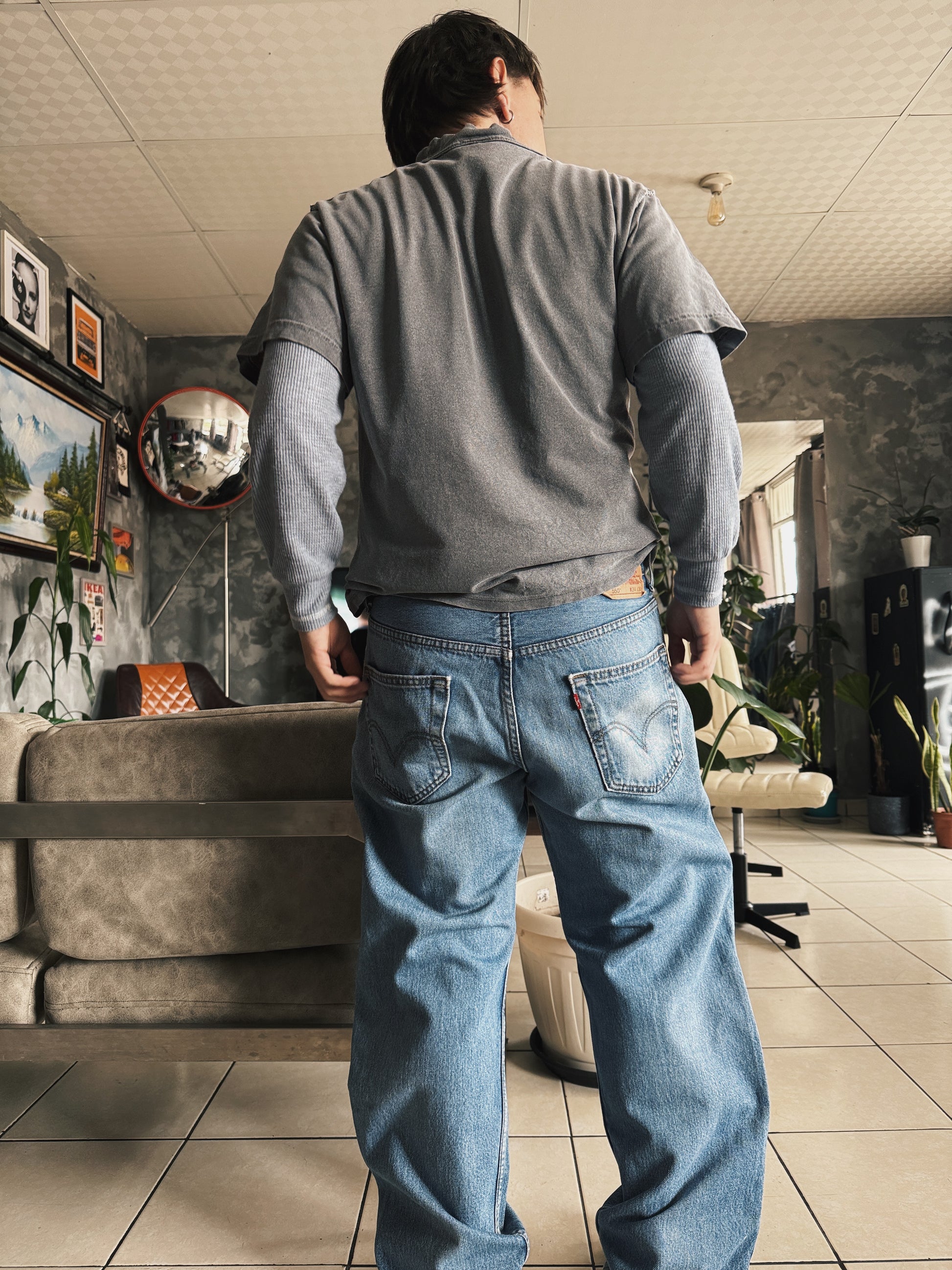 VINTAGE LEVIS 550 DENIM PANTS - 34x30