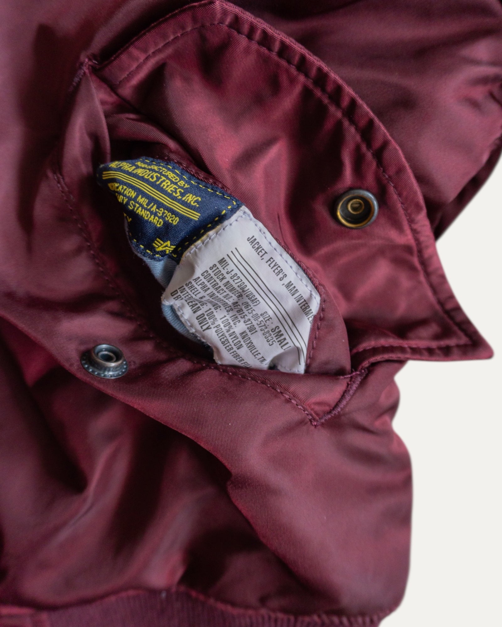 (S) VINTAGE MA-1 FLYERS BOMBER JACKET