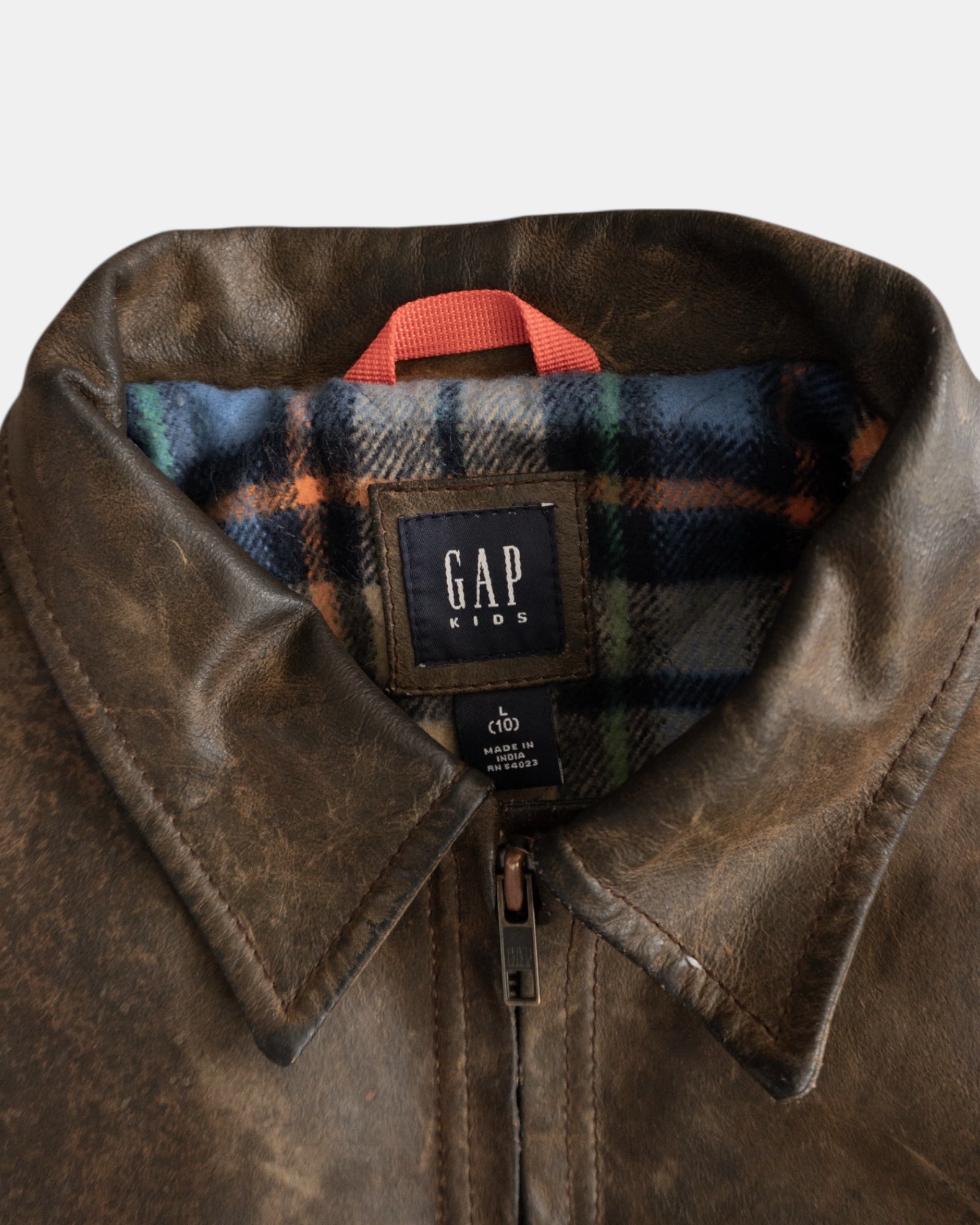 (S) GAP AMAZING FADED LEATHER JACKET