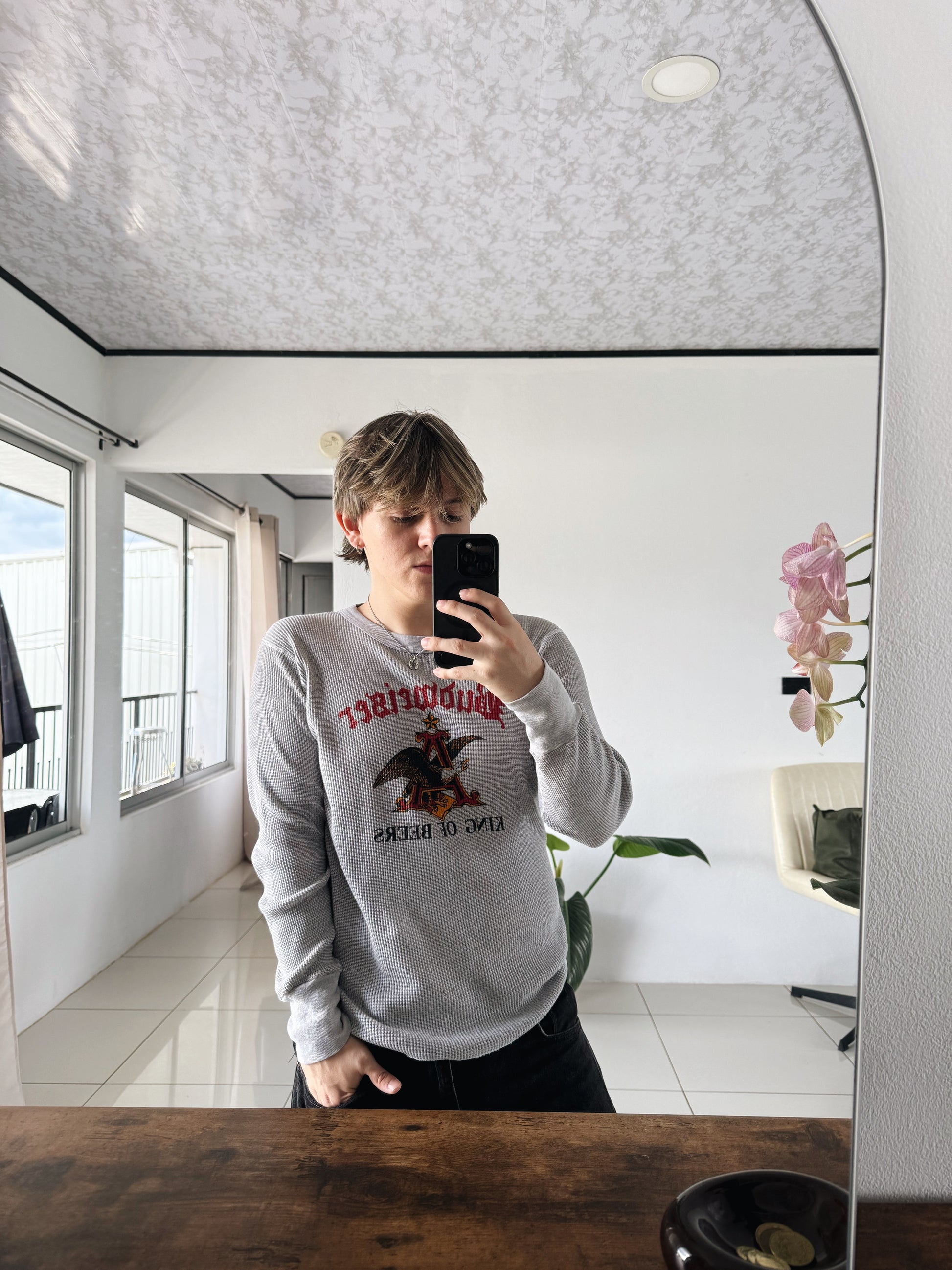 (M) BUDWEISER THERMAL LONG SLEEVE