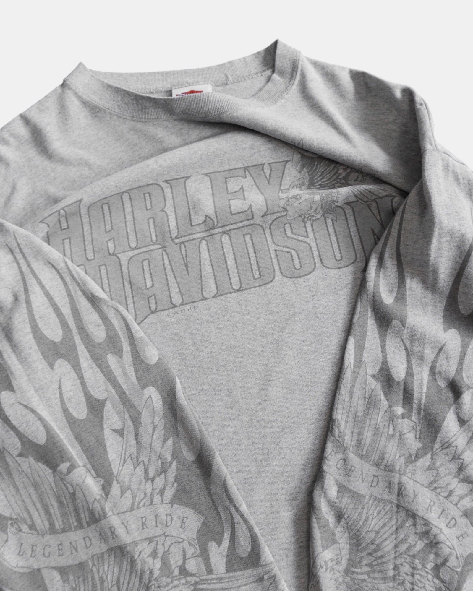 (XL) HARLEY DAVIDSON EAGLE FLAMES LONG SLEEVE