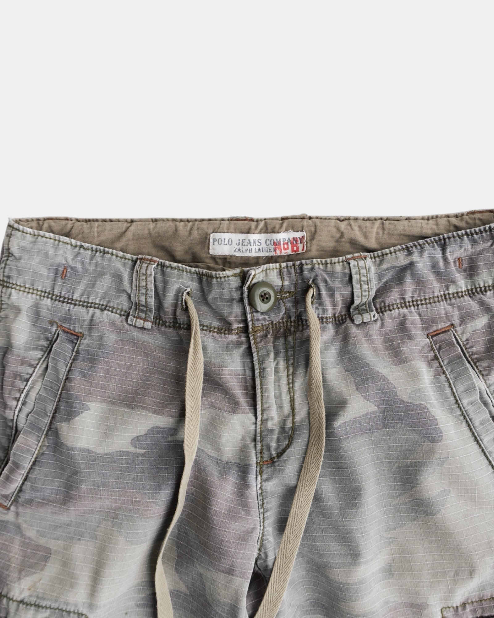 VINTAGE POLO RALPH LAUREN CAMO 3/4 SHORT - 8