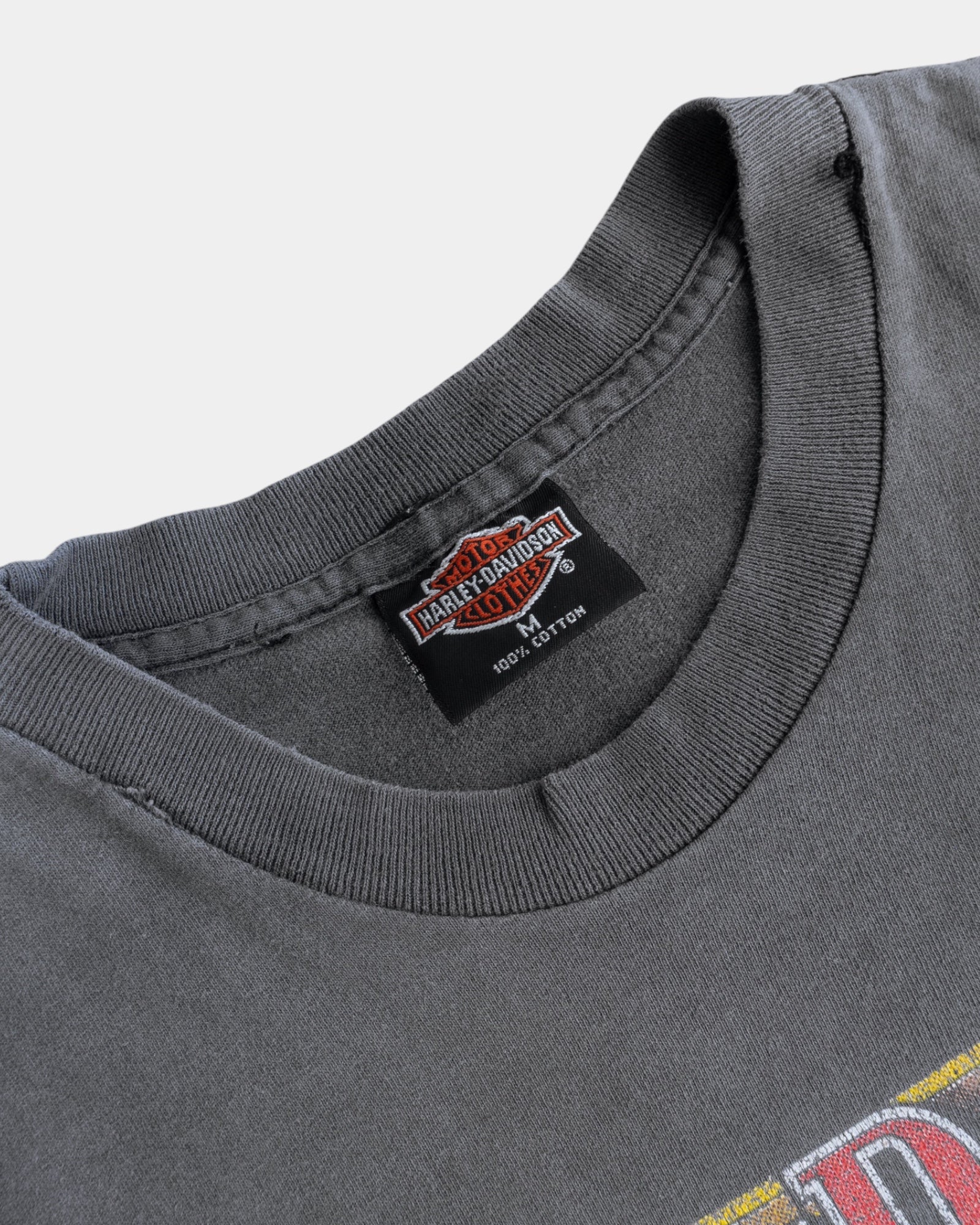 (M) 90’S VINTAGE HARLEY DAVIDSON FOLLOW LEADER SUN FADED TANK TOP