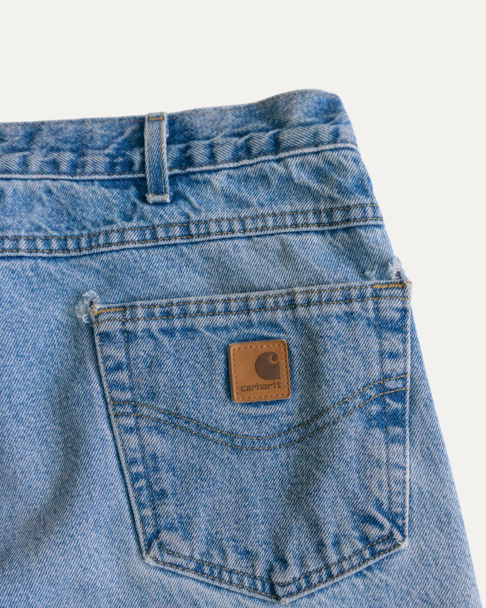 00’S VINTAGE CARHARTT DENIM PANTS - 38x30