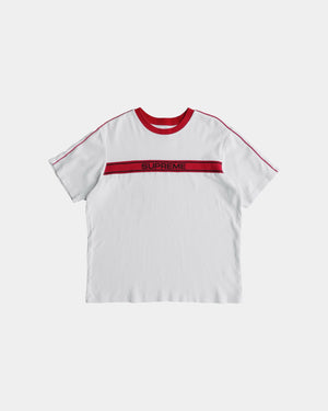 (L) SUPREME CHEST STRIPE TEE