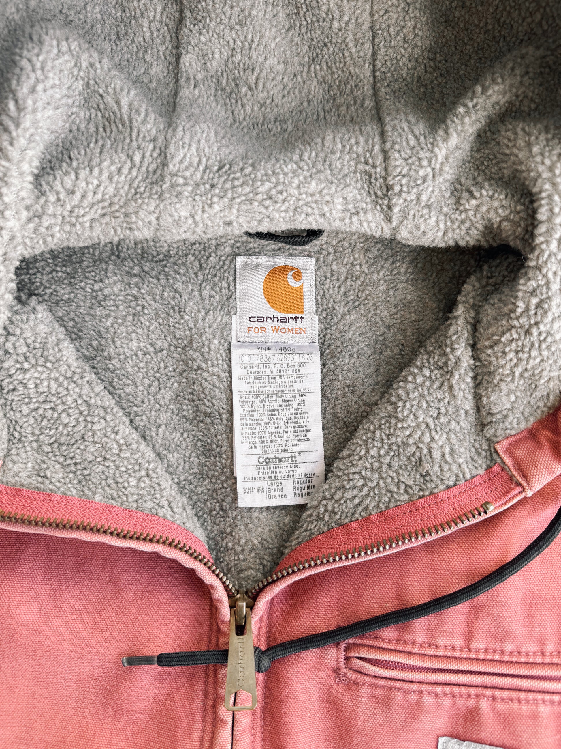 (M) VINTAGE CARHARTT SALMÓN ACTIVE JACKET