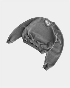 (BOXY L) VINTAGE SUN FADED BOXY CREWNECK