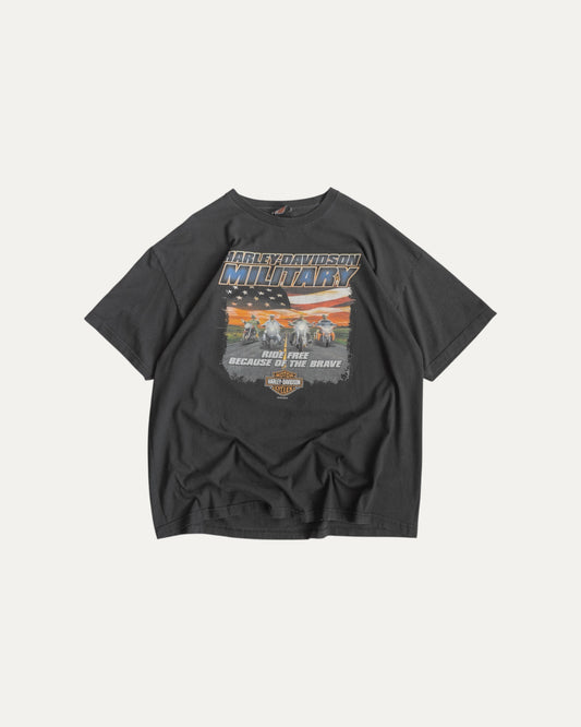 (XL) VINTAGE HARLEY DAVIDSON MILITARY TEE