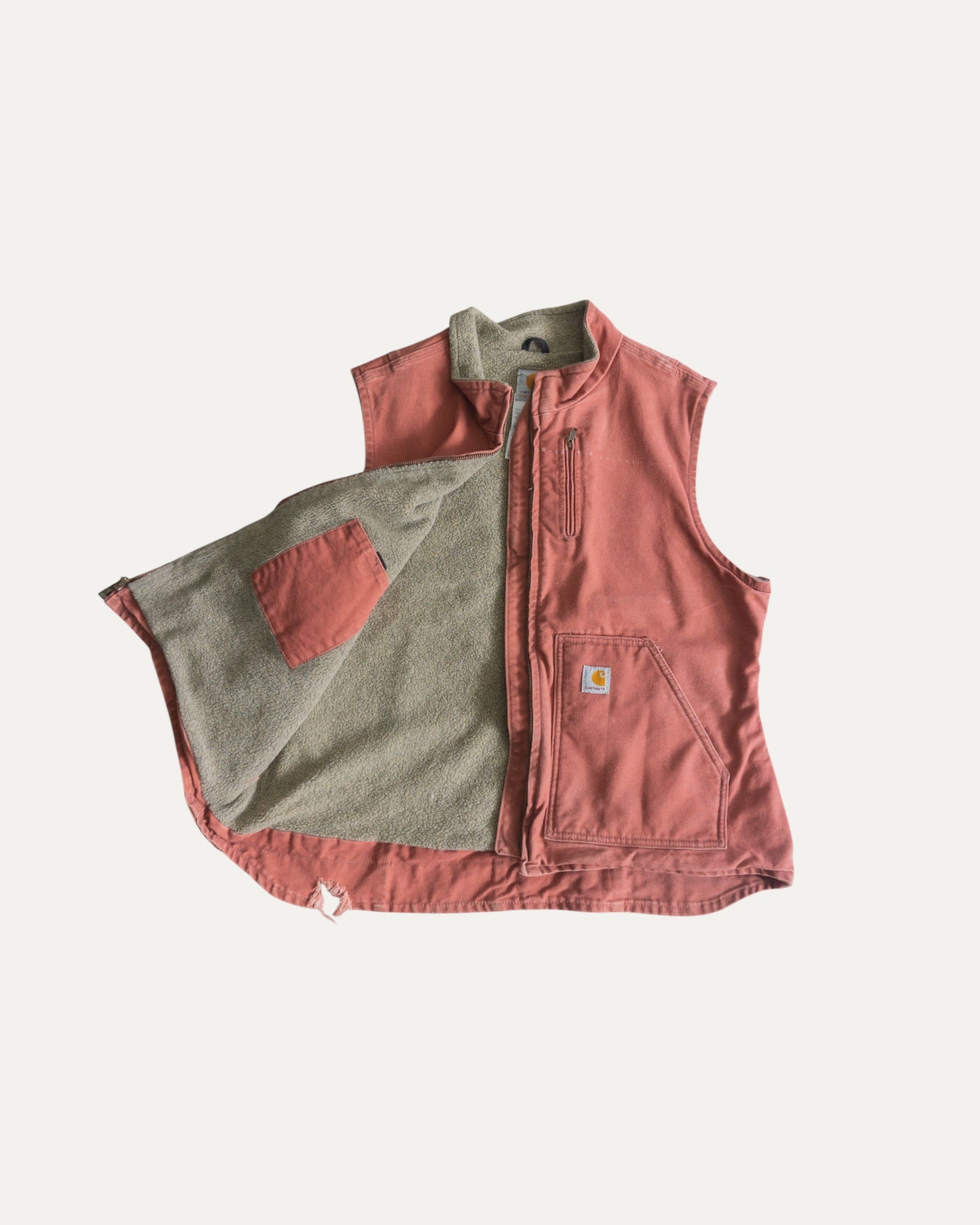 (XL) 90’S VINTAGE CARHARTT SALMÓN VEST