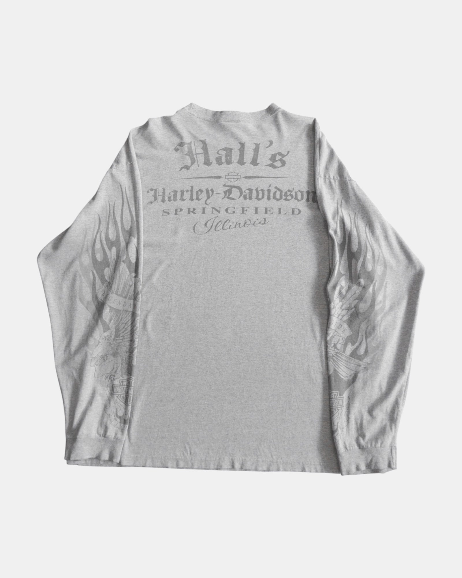 (XL) HARLEY DAVIDSON EAGLE FLAMES LONG SLEEVE