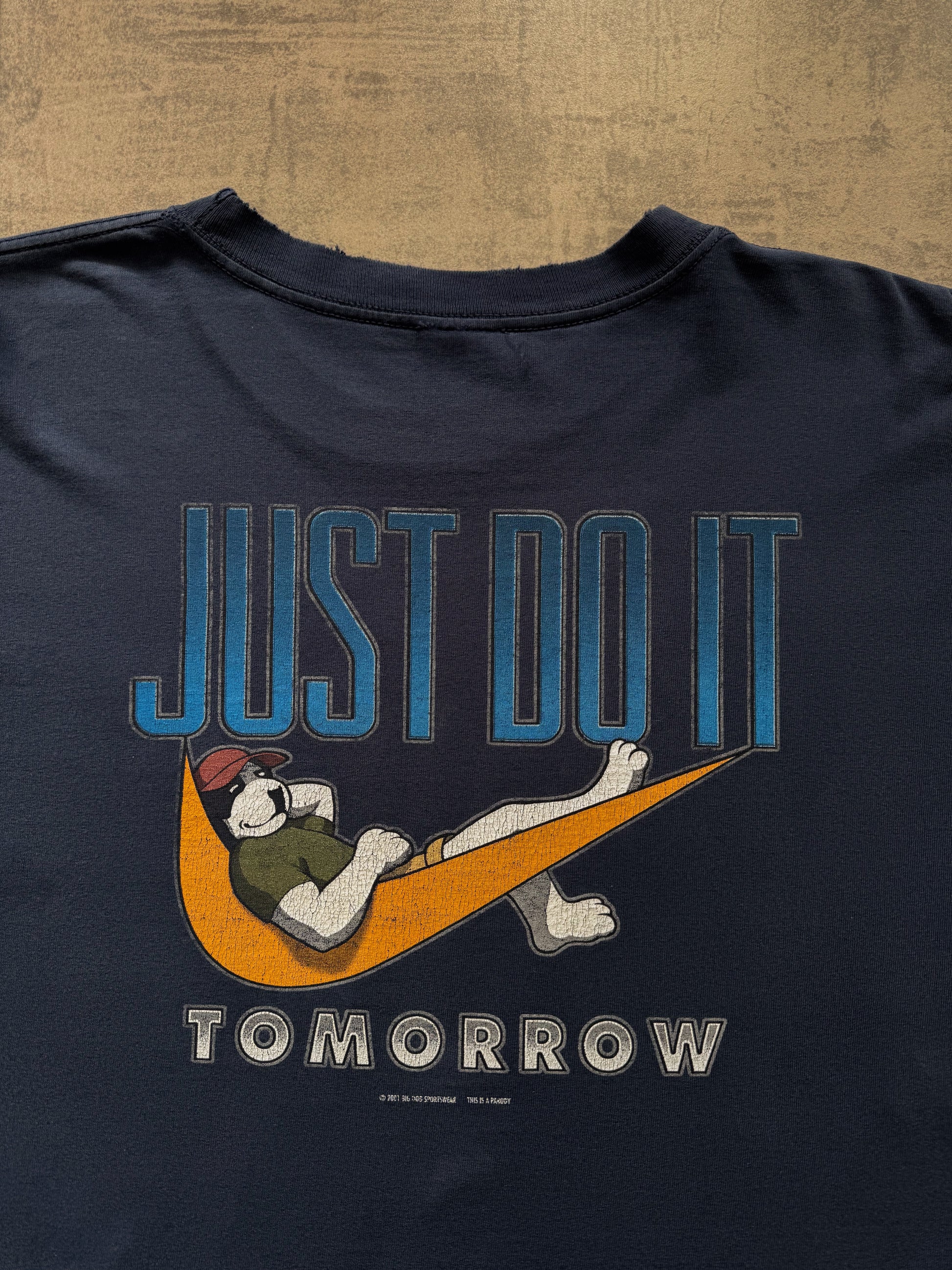 (L) 00’S VINTAGE BIG DOGS NIKE SWOOSH PARODY LONG SLEEVE