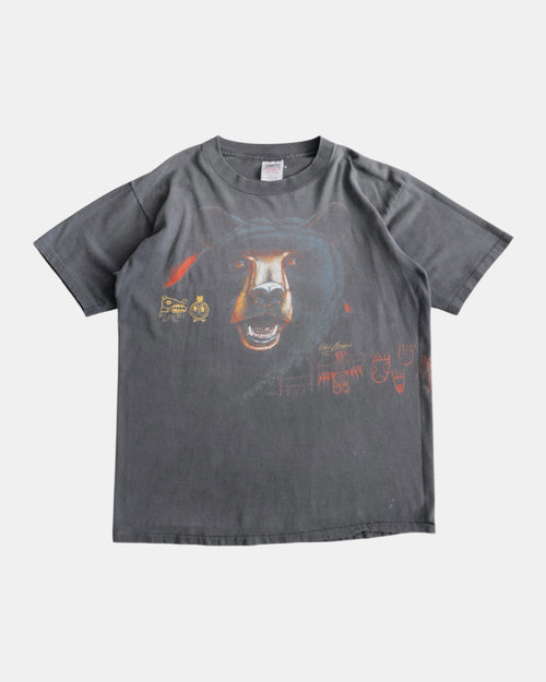 (FIT L) 90’S VINTAGE SUNFADED POTTERS COUNTY BLACK BEAR TEE