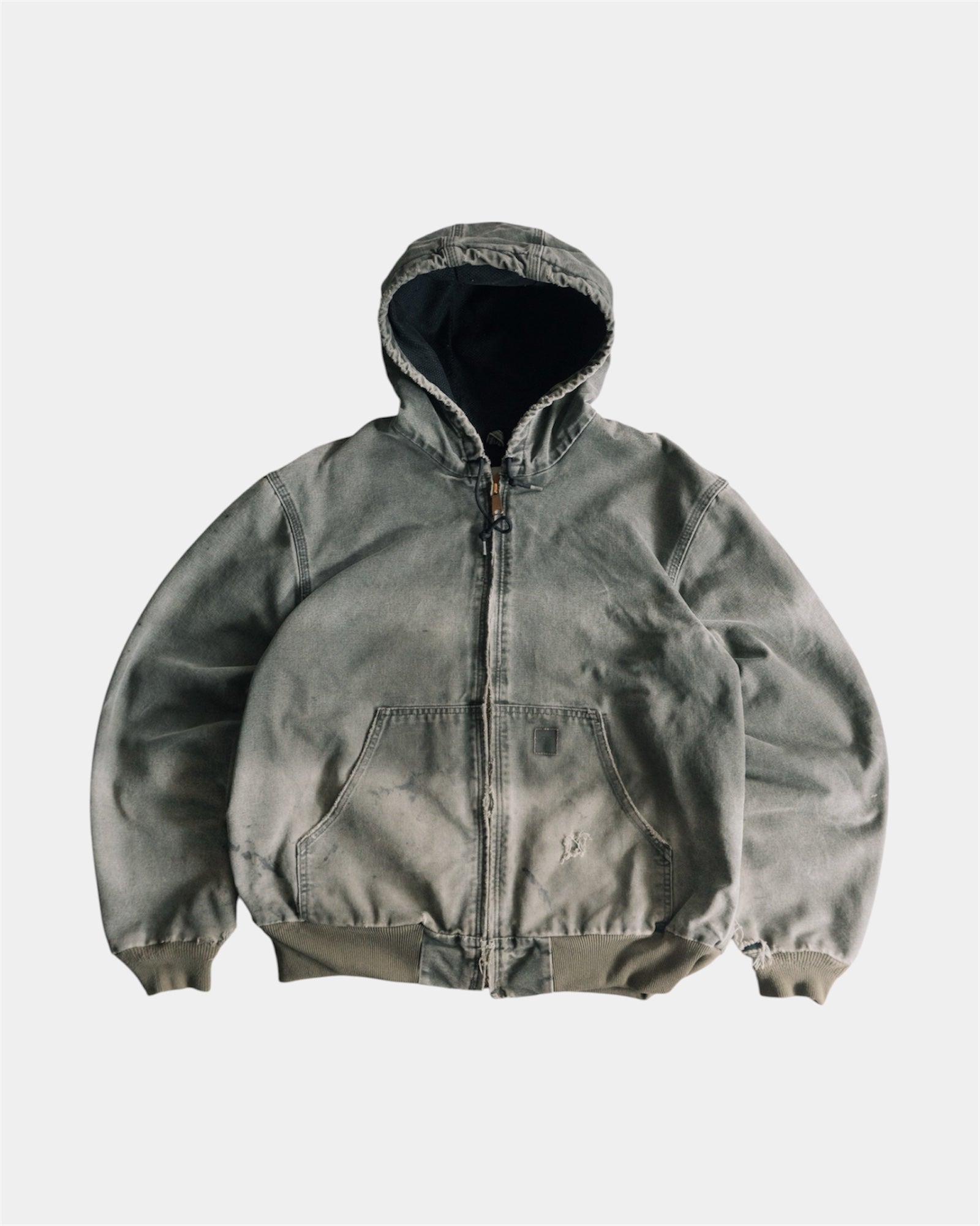 (L) VINTAGE CARHARTT DISTRESSED FADED JACKET