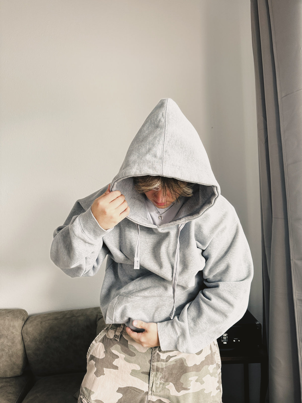 (XL) PROCLUB GRAY HOODIE