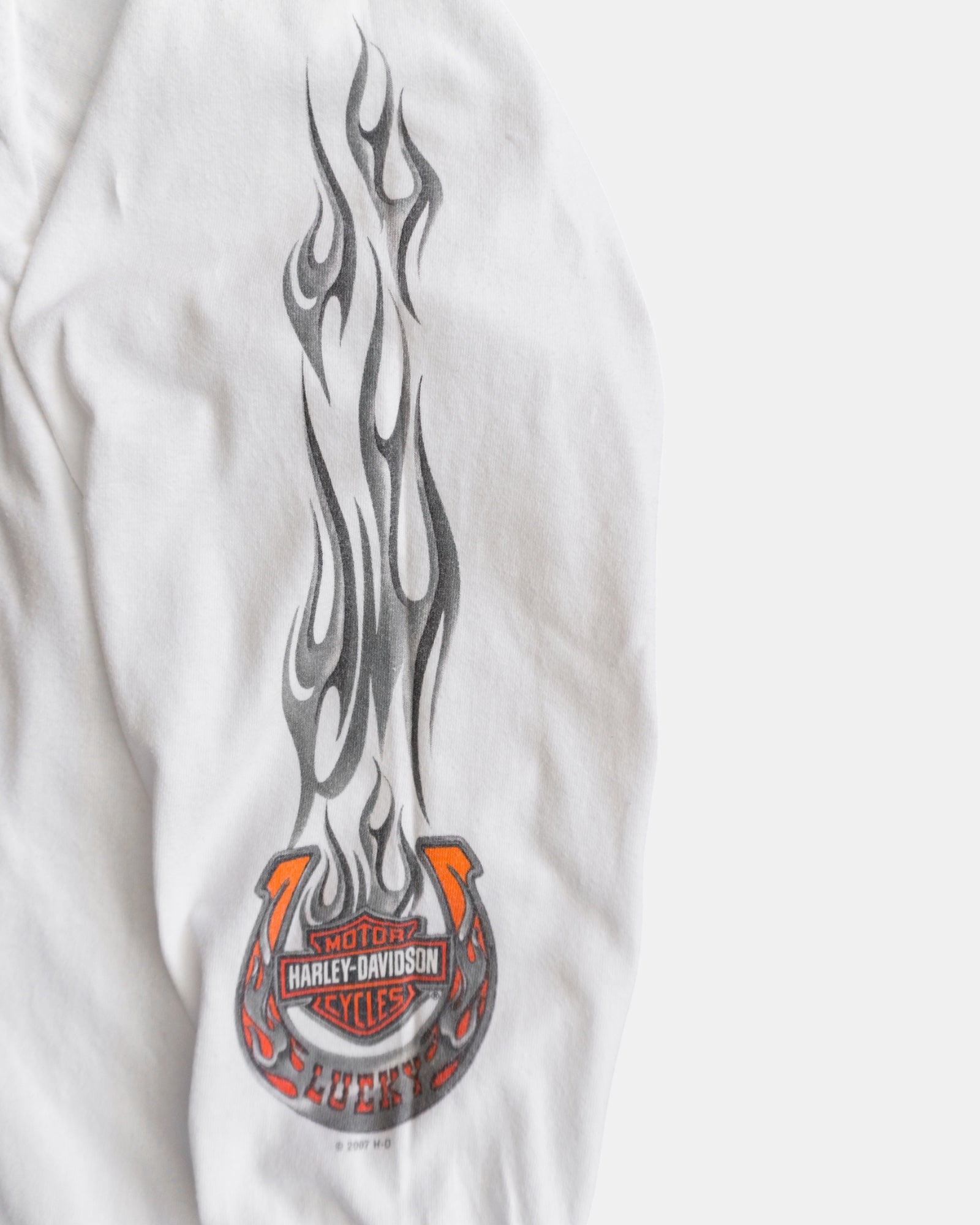 (XL) HARLEY DAVIDSON HORSESHOE FLAMES LONG SLEEVE
