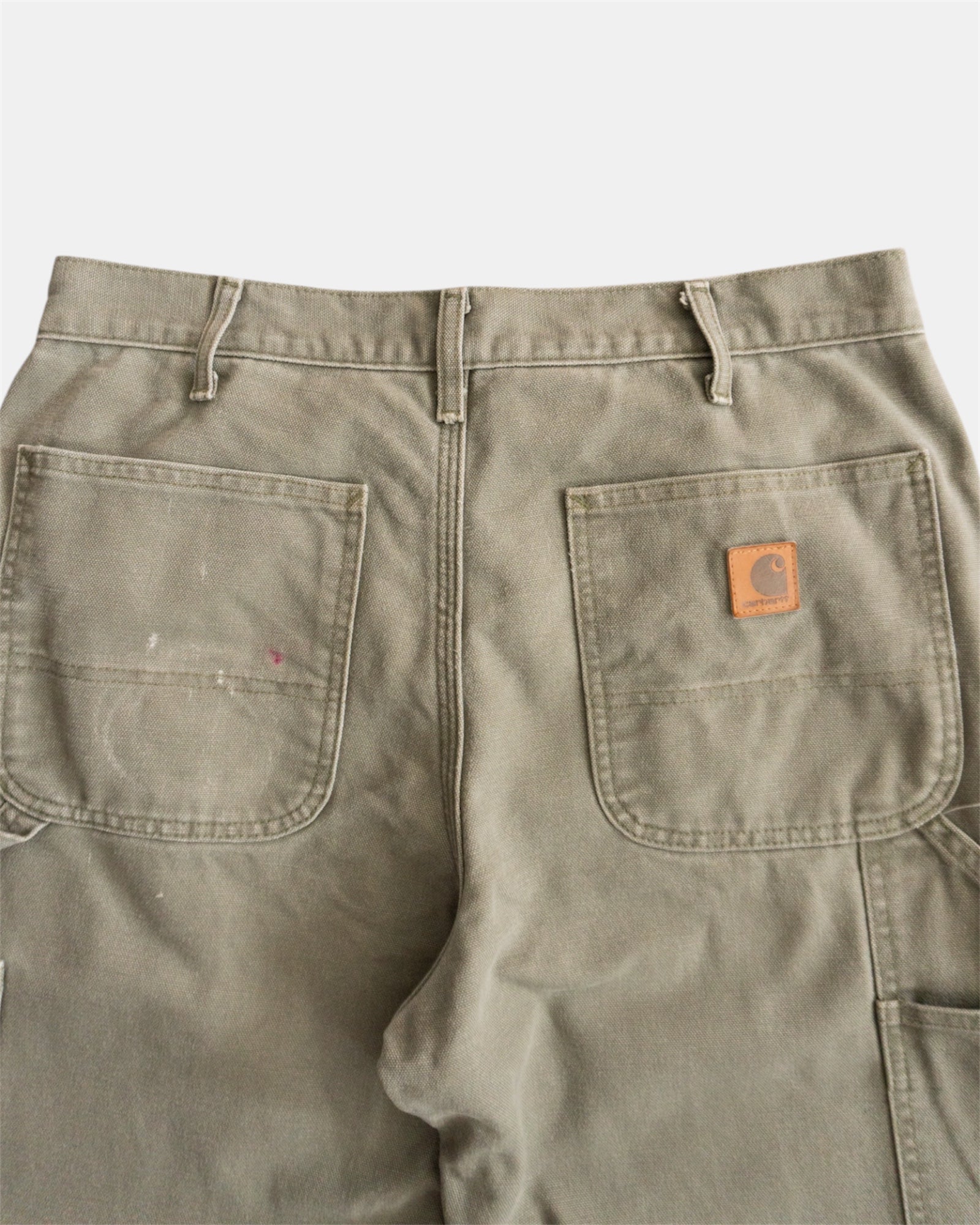 CARHARTT OLIVE GREEN CARPENTER PANTS - 32x30