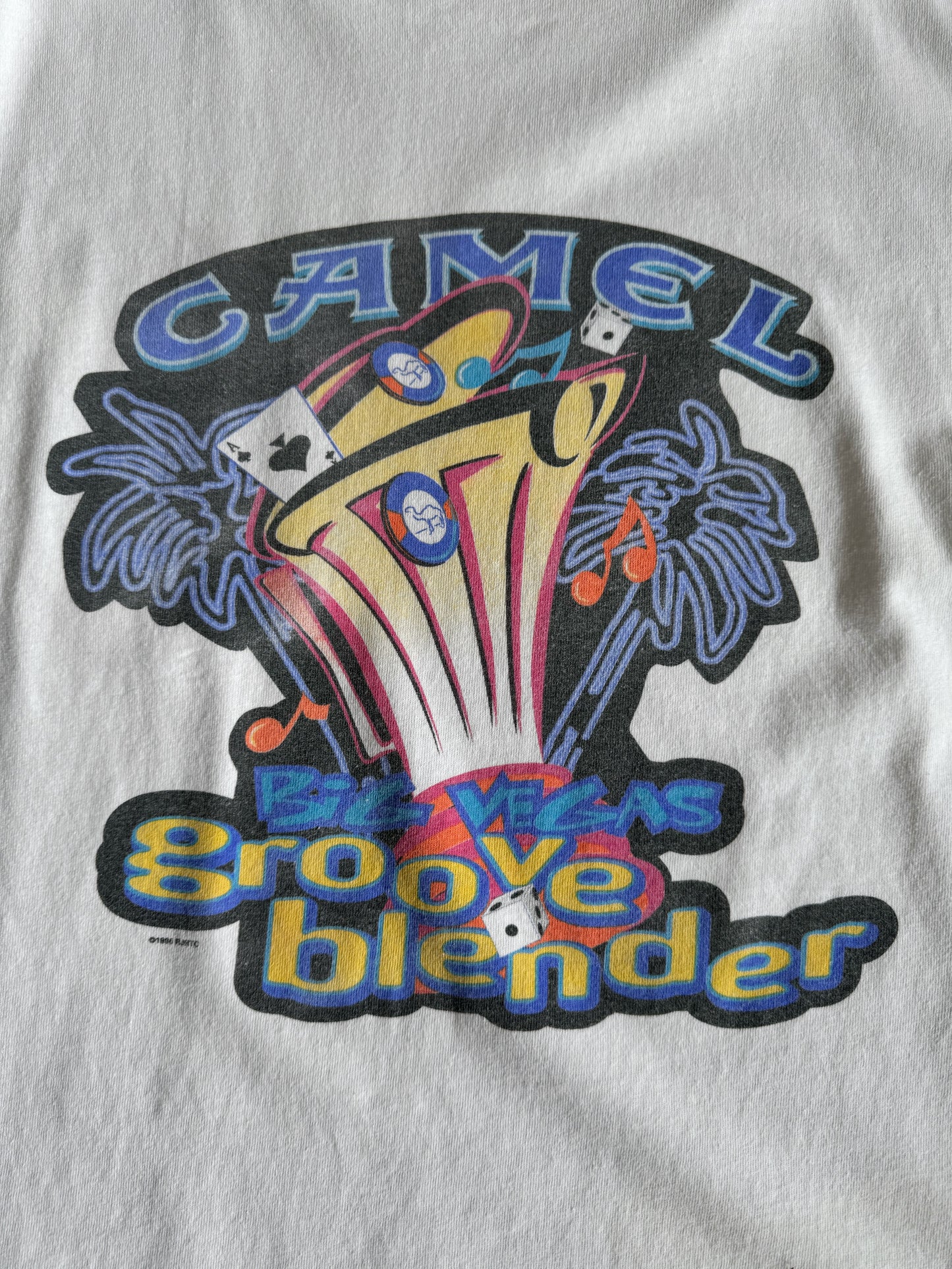 (L-XL) 1980’S VINTAGE CAMEL CIGARETTES BIG VEGAS POCKET TEE COLLECTION