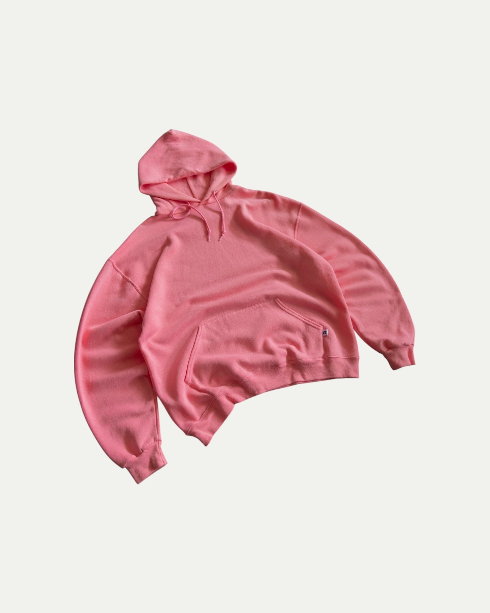 (L) RARE RUSSELL FADED SOFT PINK HOODIE