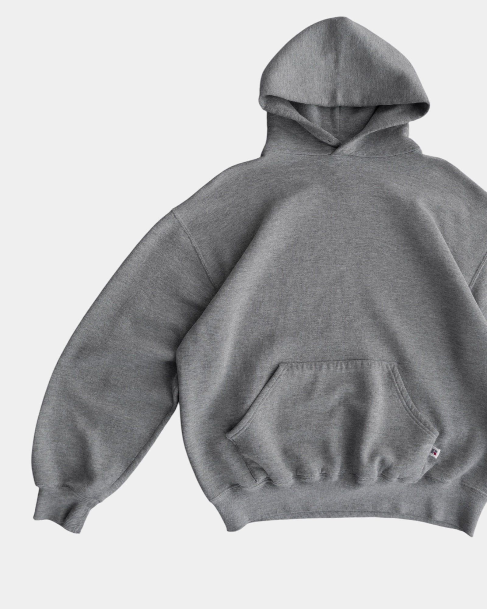 (BOXY L) 90’S VINTAGE RUSSELL MADE IN USA GRAY HOODIE