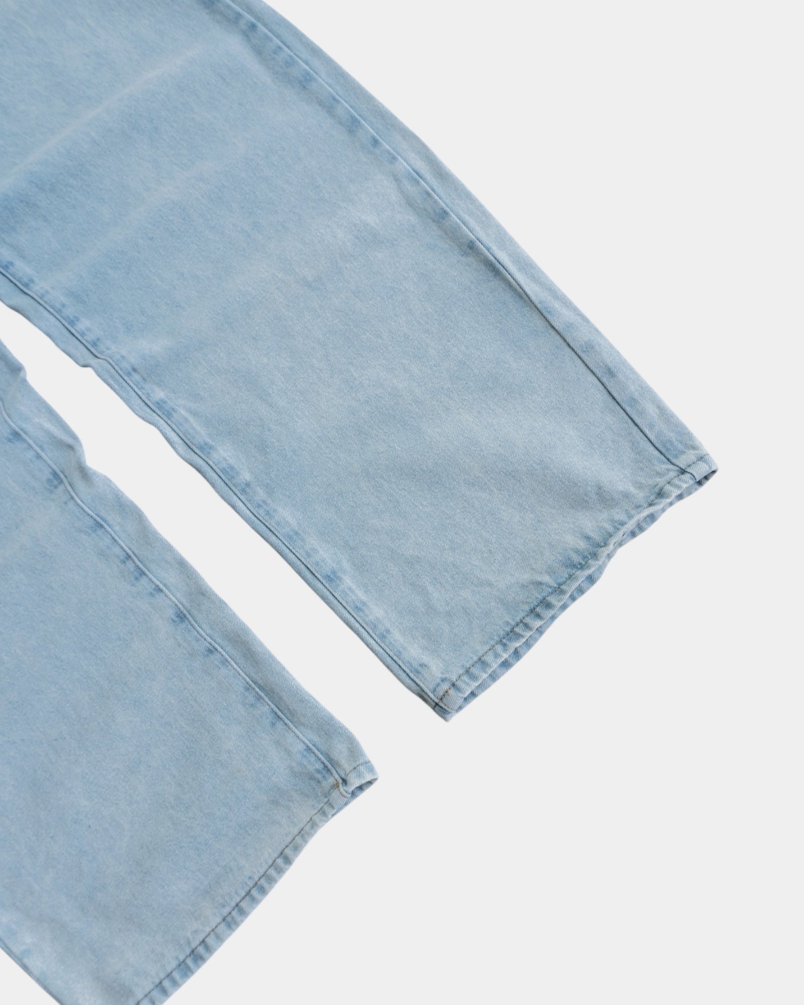 DENIM BAGGY WIDE LEG PANTS - 34x32
