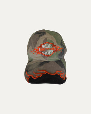VINTAGE CHOPPERS X HARLEY FLAMES CAMO HAT