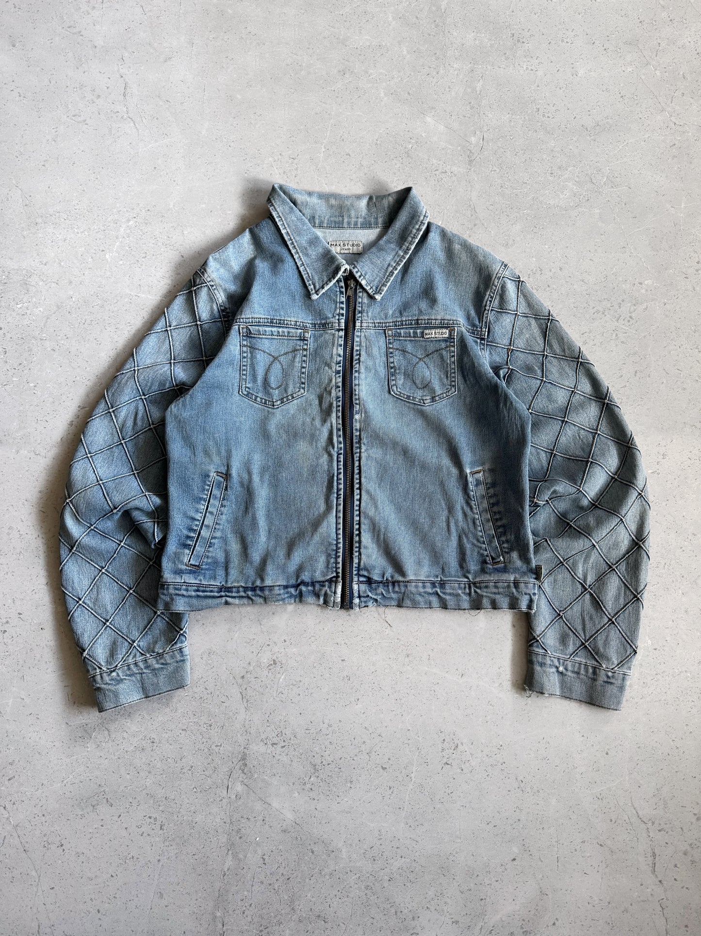 (S) VINTAGE MAX STUDIO JEANS DENIM JACKET