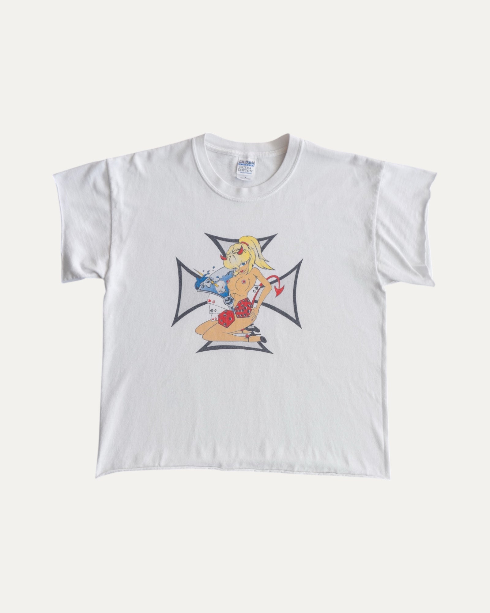 (M) VINTAGE RARE PIECE HELLBOUND ANIME DEMONETTE X CHOPPERS CROSS TEE