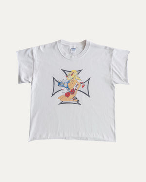 (M) VINTAGE RARE PIECE HELLBOUND ANIME DEMONETTE X CHOPPERS CROSS TEE