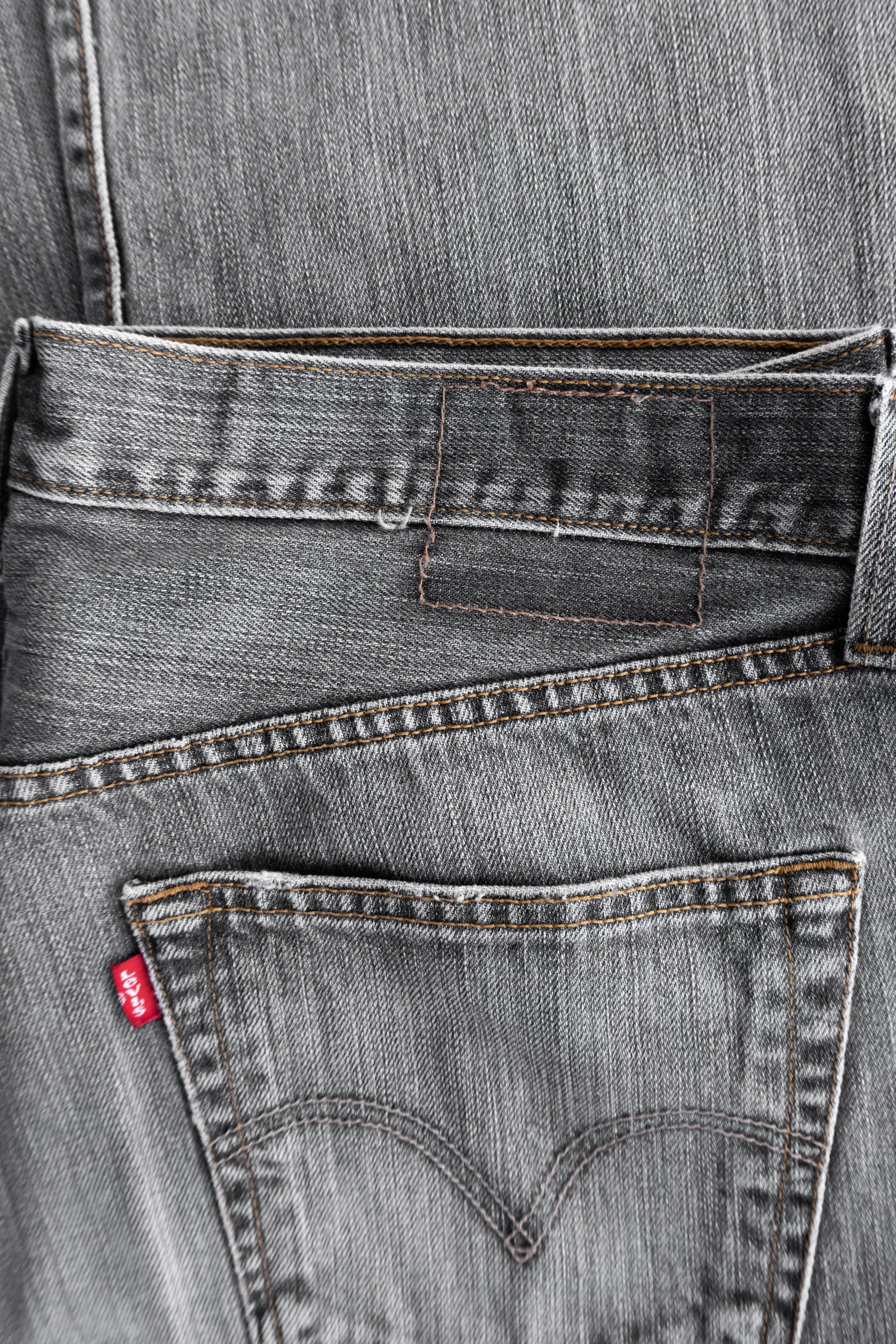 VINTAGE LEVIS 501 GRAY FADED PANTS - 34x32