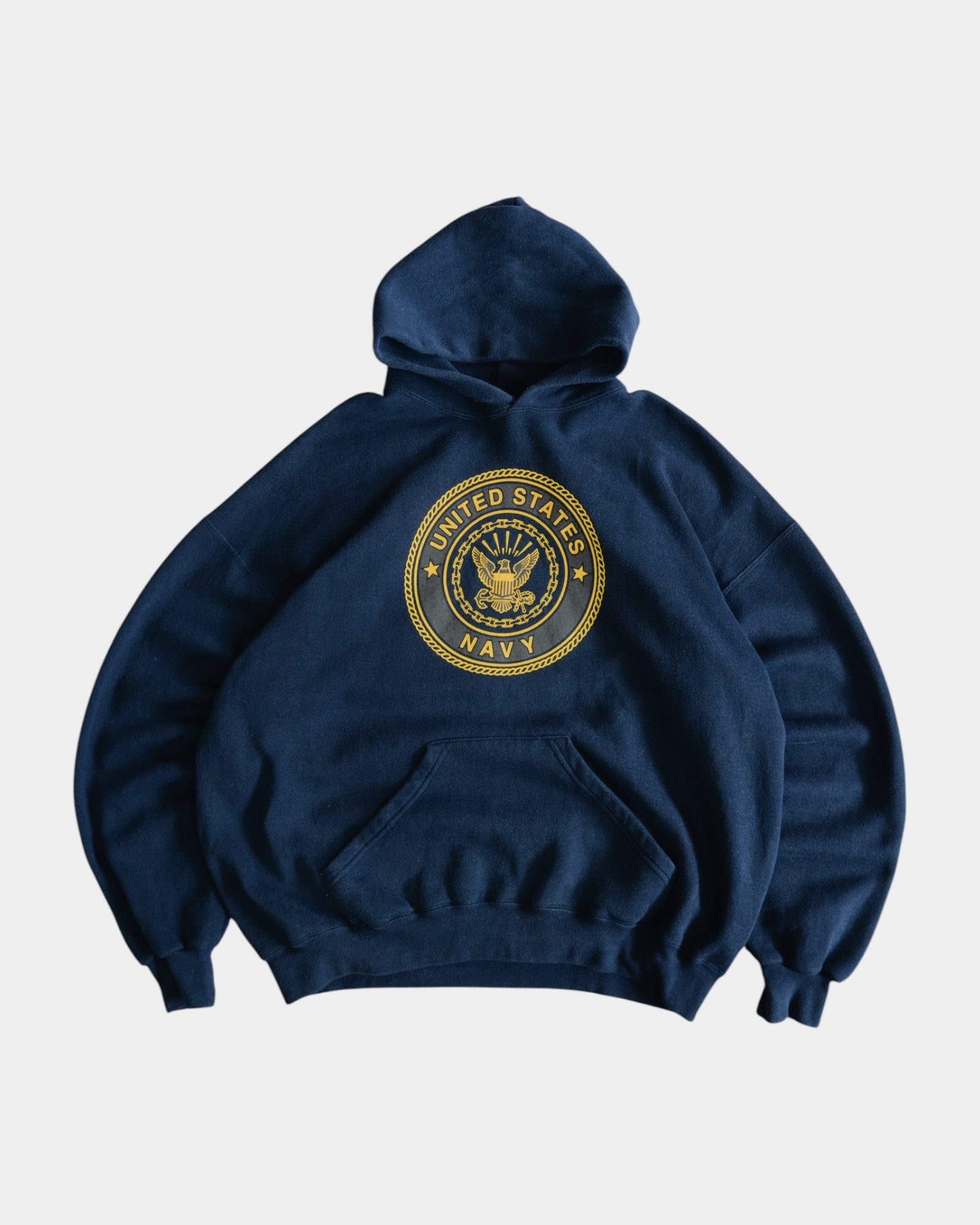 (BOXY L/XL) 80’S VINTAGE NAVY HOODIE