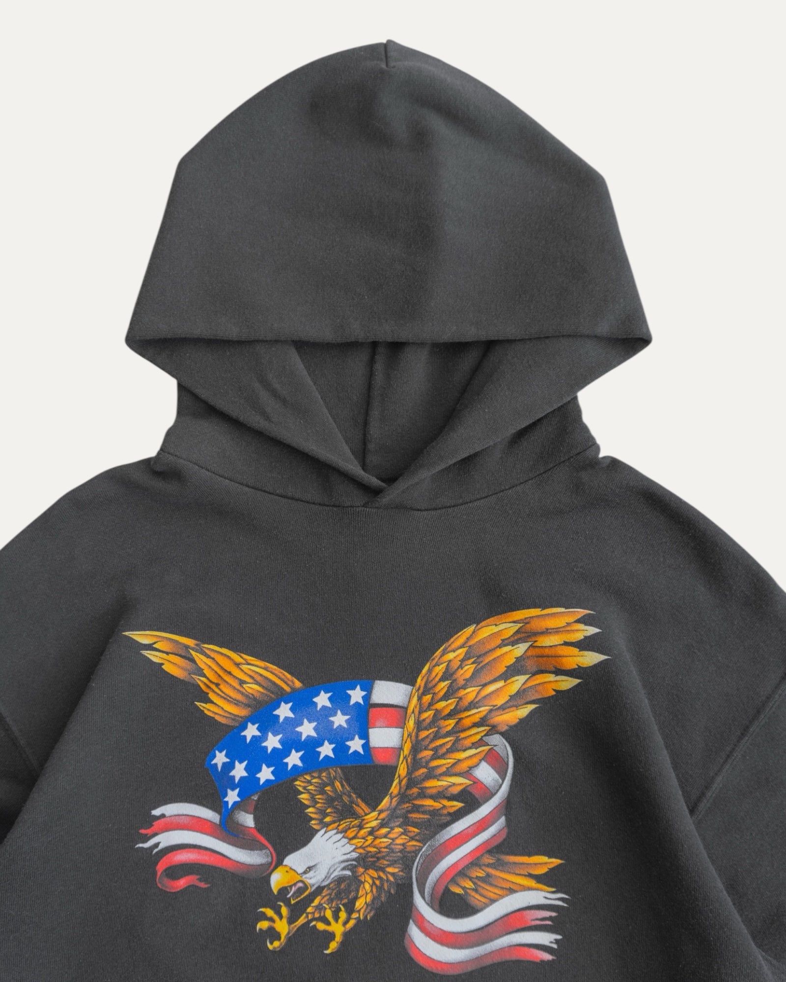 (BOXY M) VINTAGE EAGLE FLAMES LIKE HARLEY DAVIDSON HOODIE