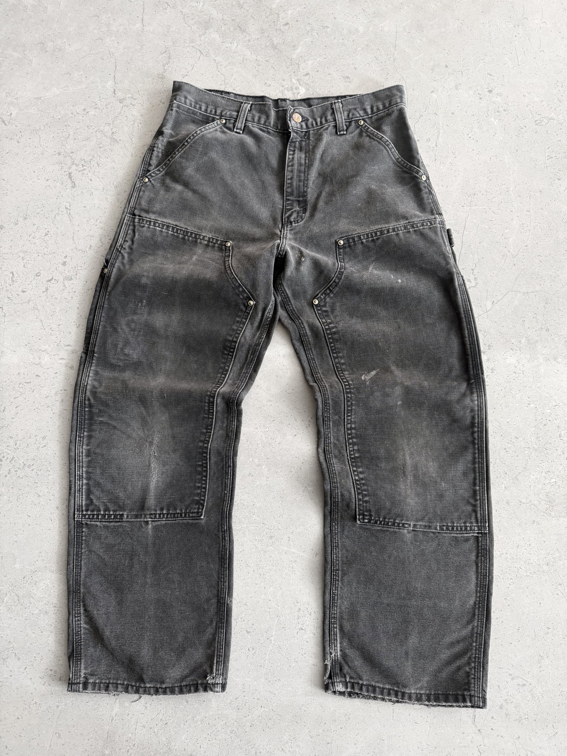 VINTAGE CARHARTT DOUBLE KNEE FADED PANTS - 30x30
