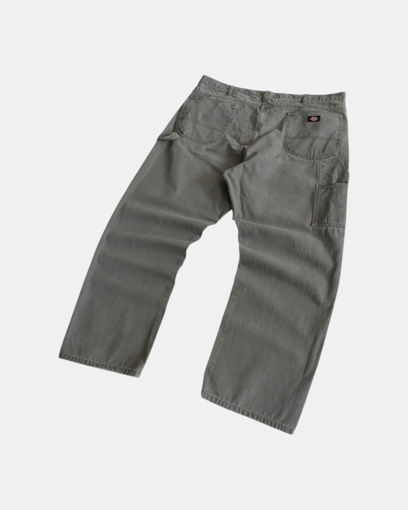 VINTAGE DICKIES OLIVE GREEN CARPENTER PANTS - 38x32