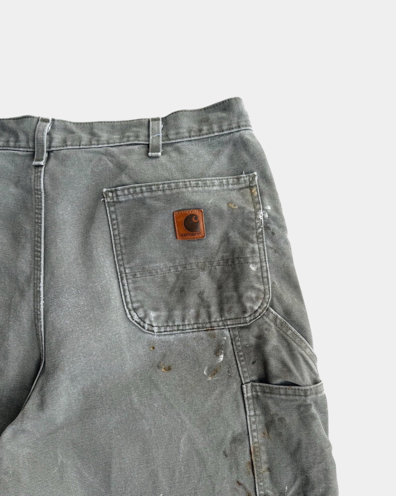 VINTAGE CARHARTT PAINTED CARPENTER PANTS - 36x32