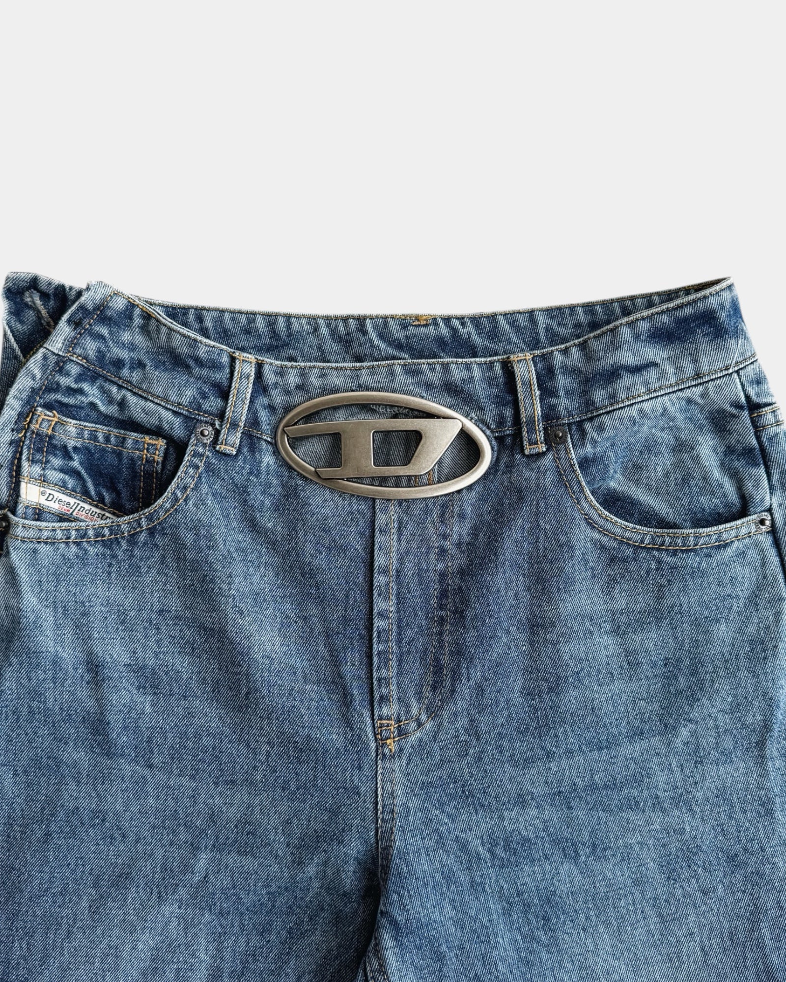 DIESEL DENIM WIDE LEG PANTS - 34