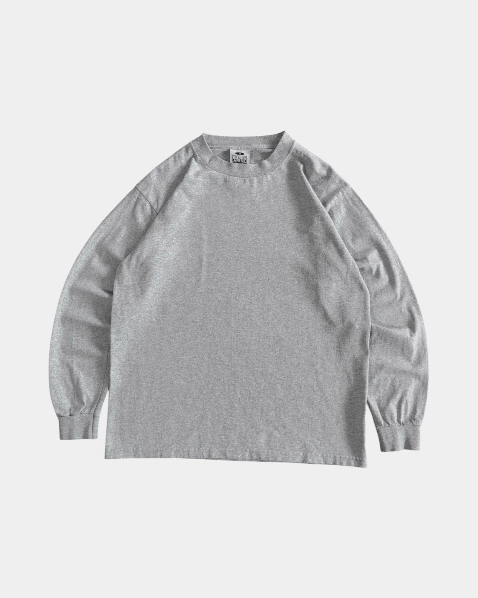 (M) PROCLUB GRAY LONG SLEEVE