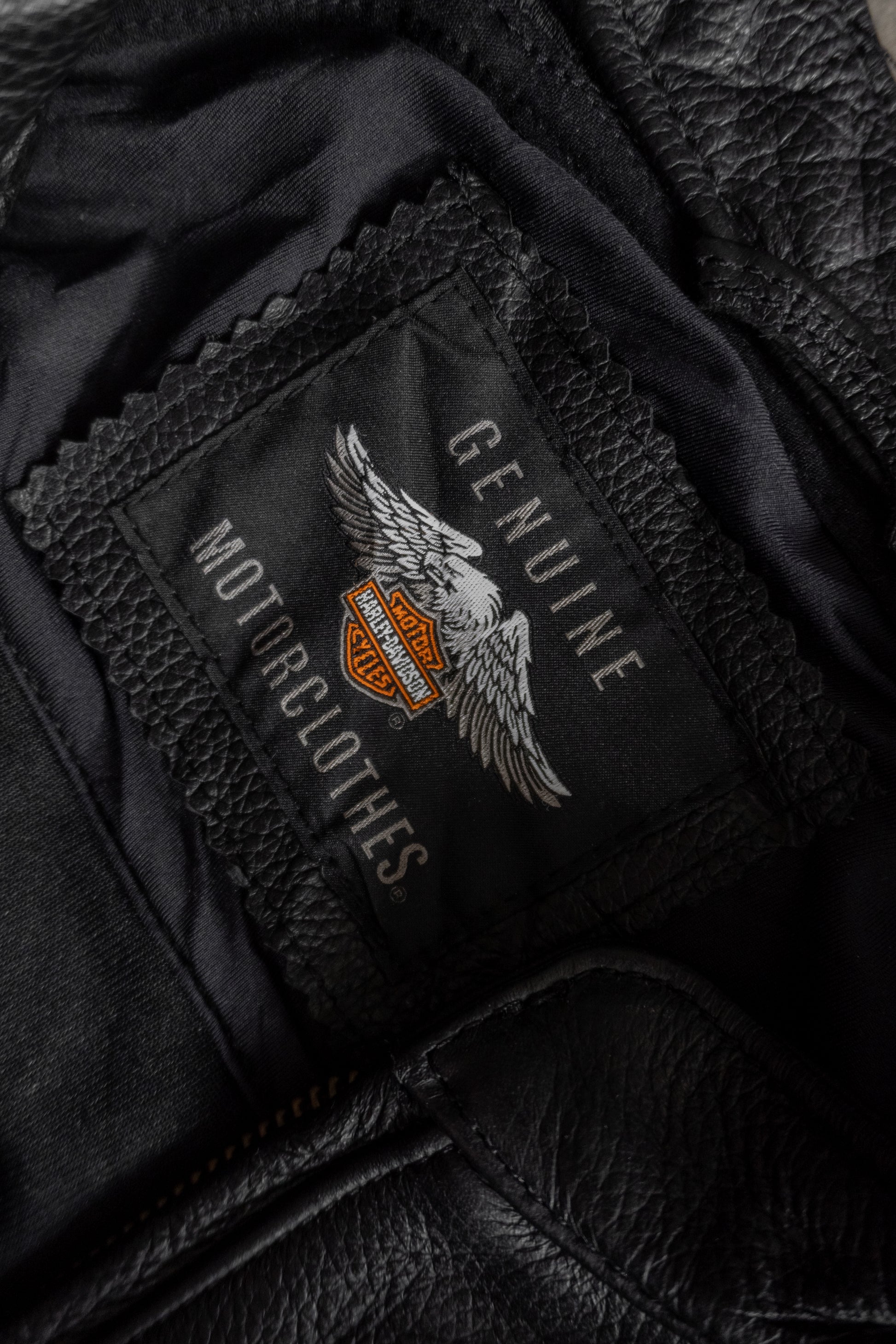 (L) VINTAGE HARLEY DAVIDSON LEATHER JACKET