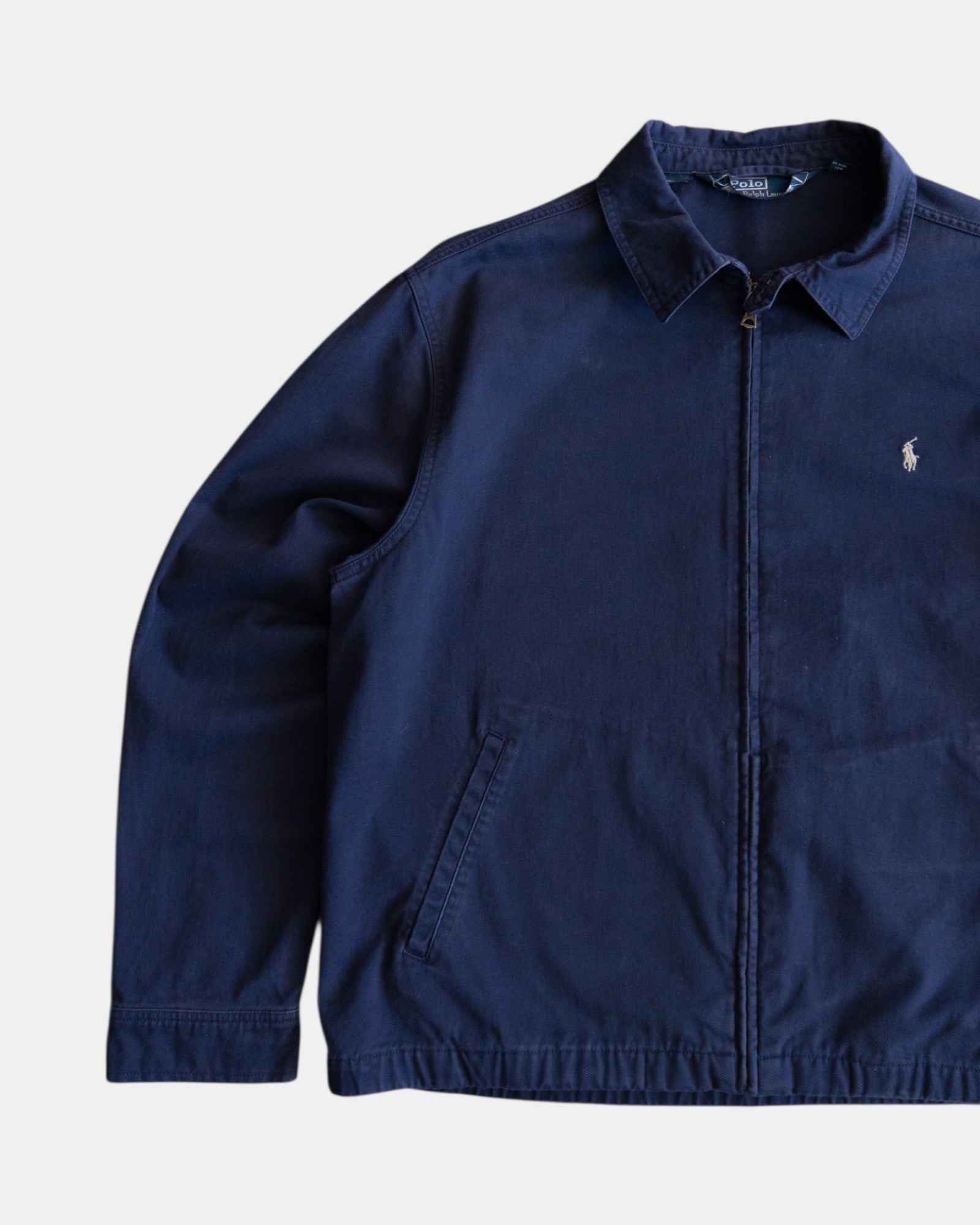 (L) VINTAGE POLO RALPH LAUREN NAVY JACKET