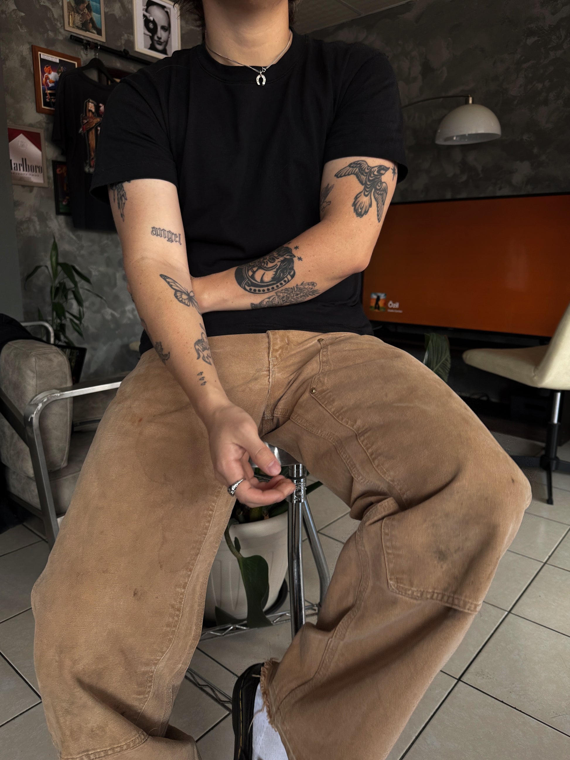 VINTAGE 100 YEARS CARHARTT DOUBLE KNEE PANTS - 32x32