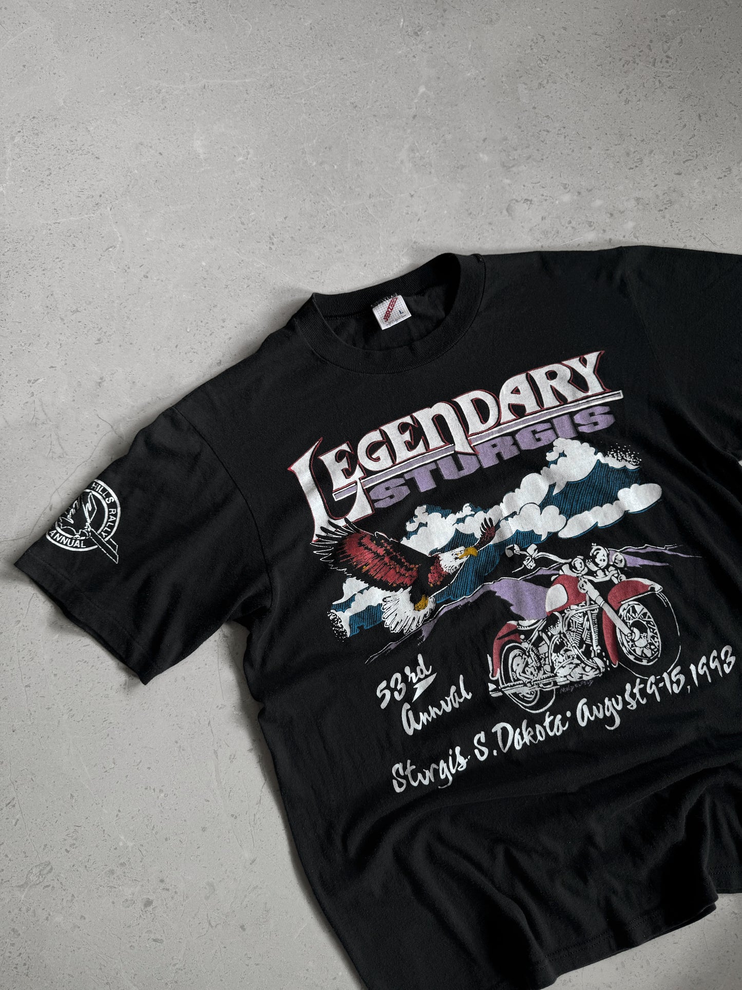 (M) 1993 Vintage Legendary Sturgis Rally Tee