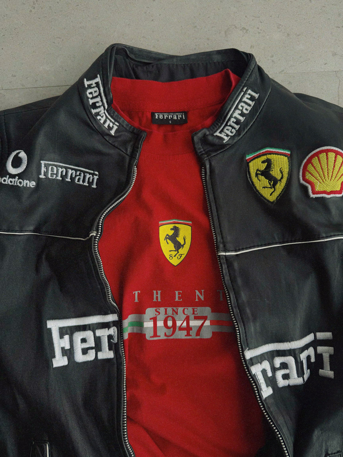 (FIT L) VINTAGE SCUDERIA FERRARI RACING TEE