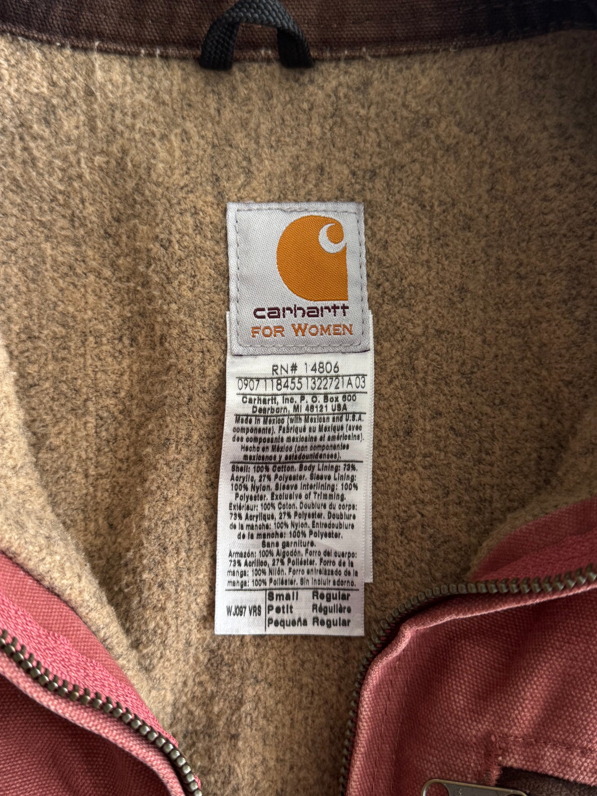 (S-M) 00’S VINTAGE CARHARTT SALMÓN DETROIT JACKET