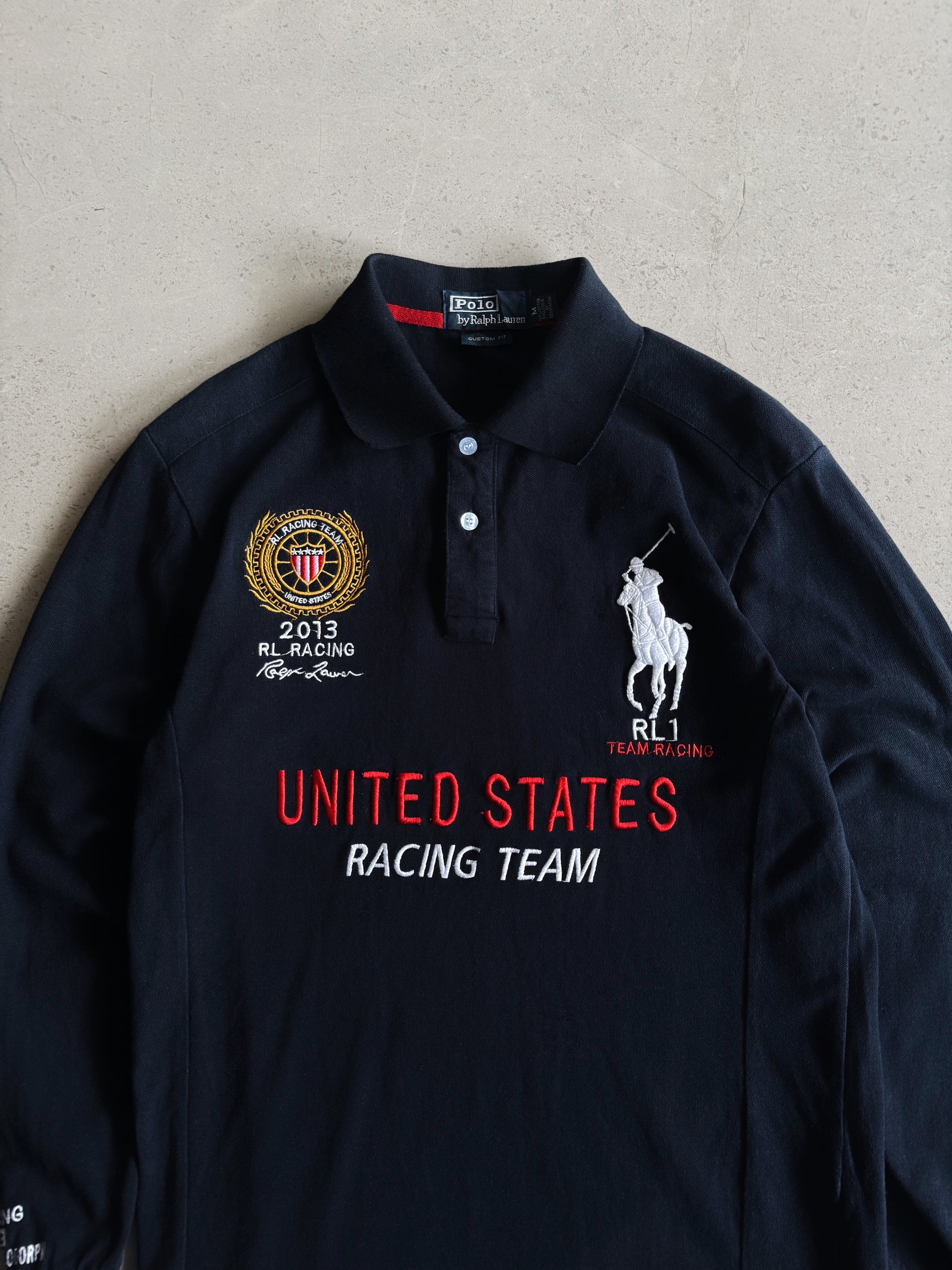 (M) POLO RALPH LAUREN RUGBY RACING SHIRT